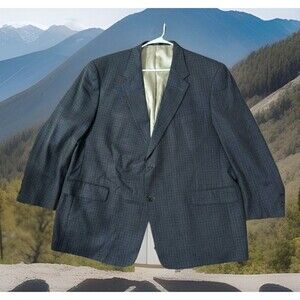 Hart Schaffner Marx Gray/Blue Blazer